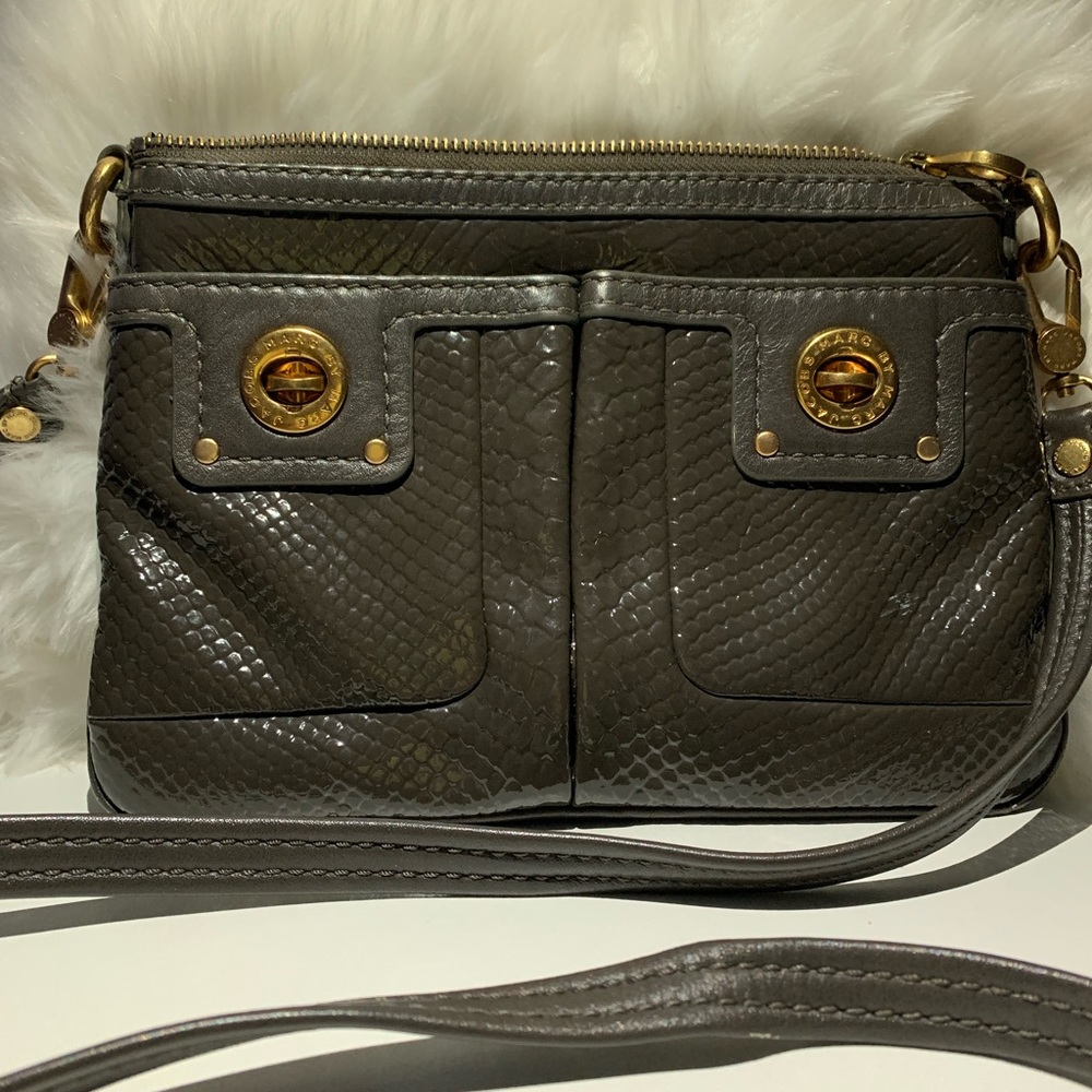 Marc Jacobs Turn-Lock Python Print Shoulder Bag - image 1